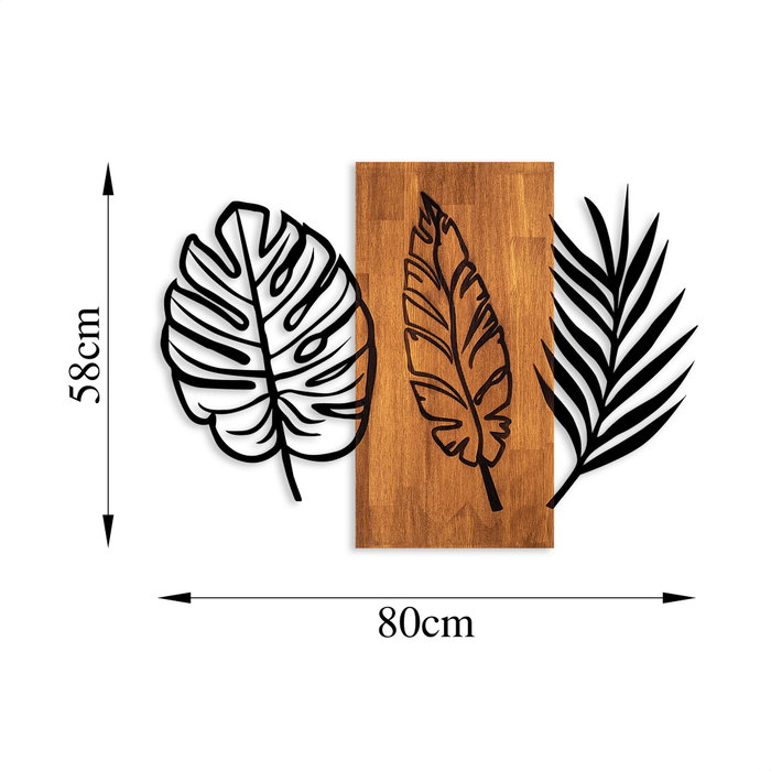 Wallity Triple Leaves - 384 Nogal y Negro